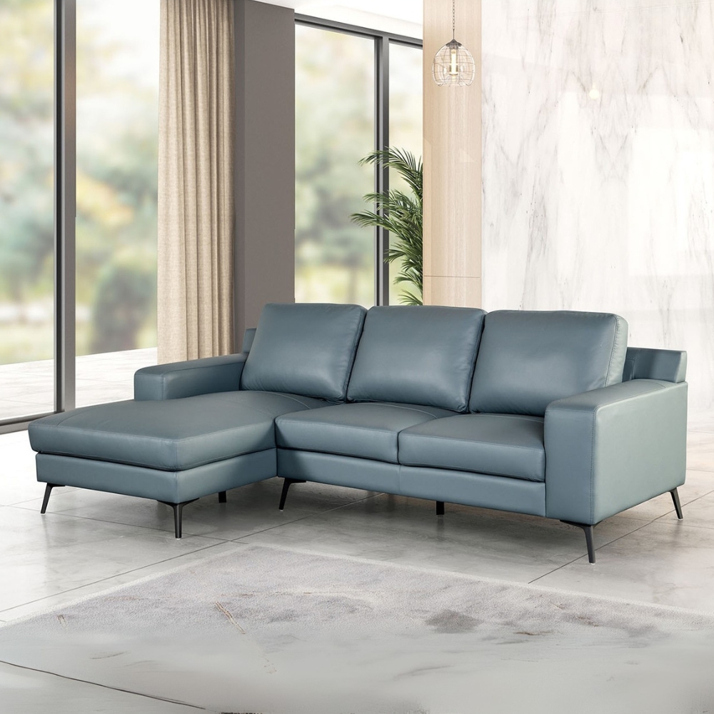 Sofá Chaise Inés Izquierdo – Comodidad y Estilo en Cuero Gris