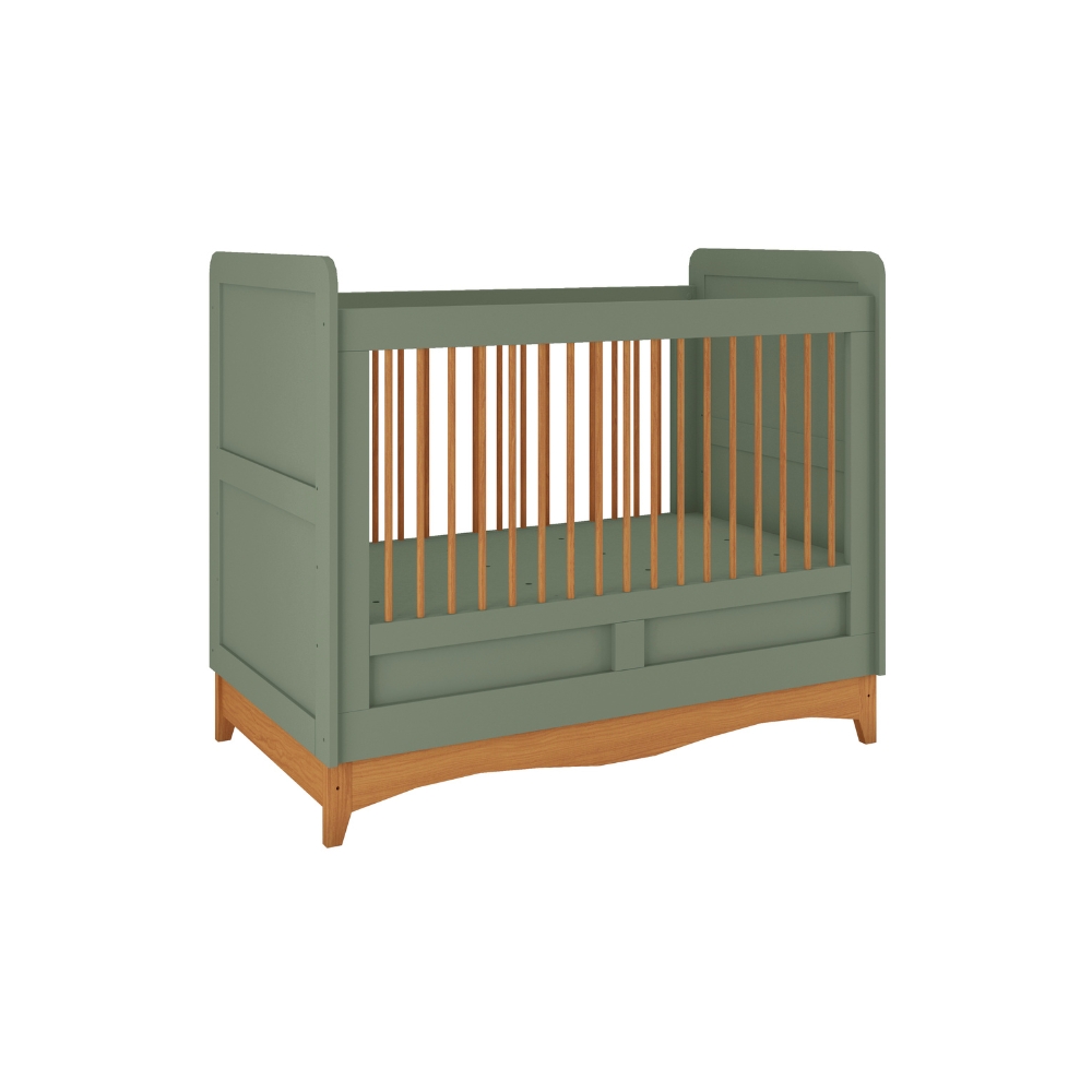 Cuna Evolutiva 2 en 1 Cacau color verde/freijo