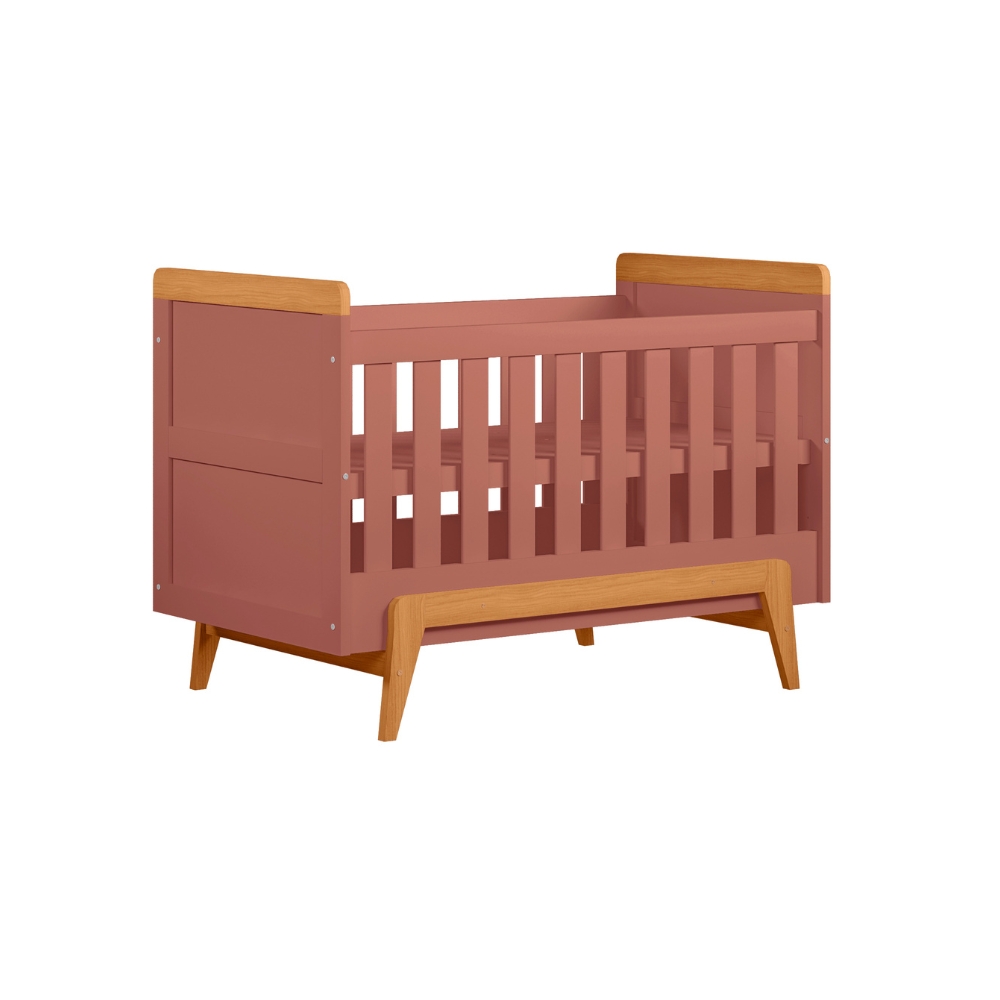 Cuna Evolutiva 2 en 1 Acaiu terracota/freijo