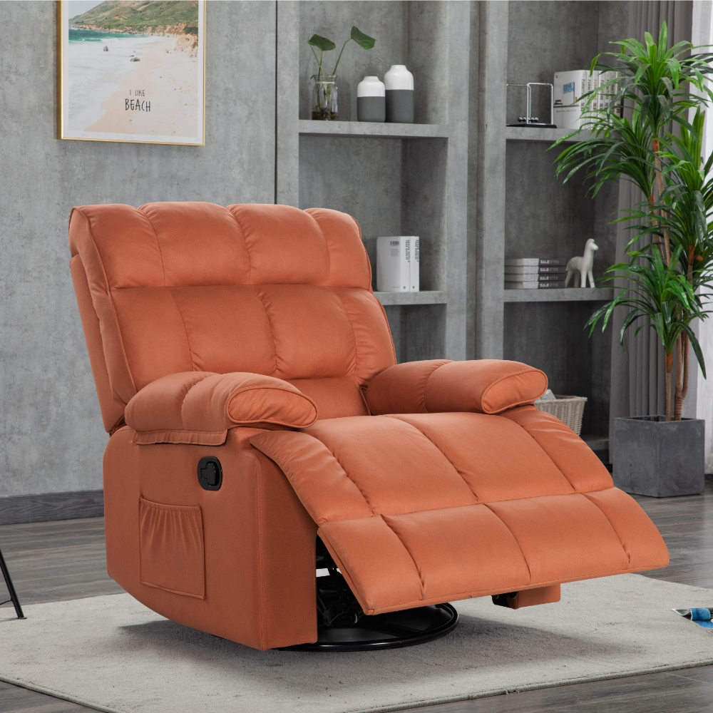 Sofá reclinable mecedora y giratorio 360°