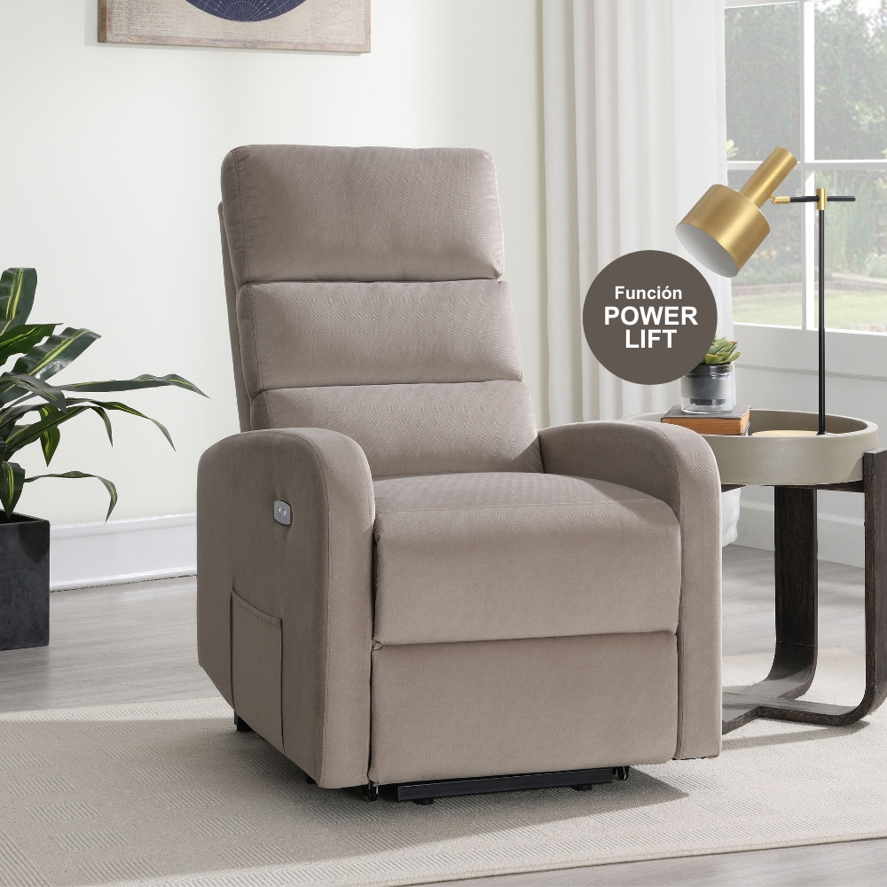 Sofá reclinable eléctrico power lift