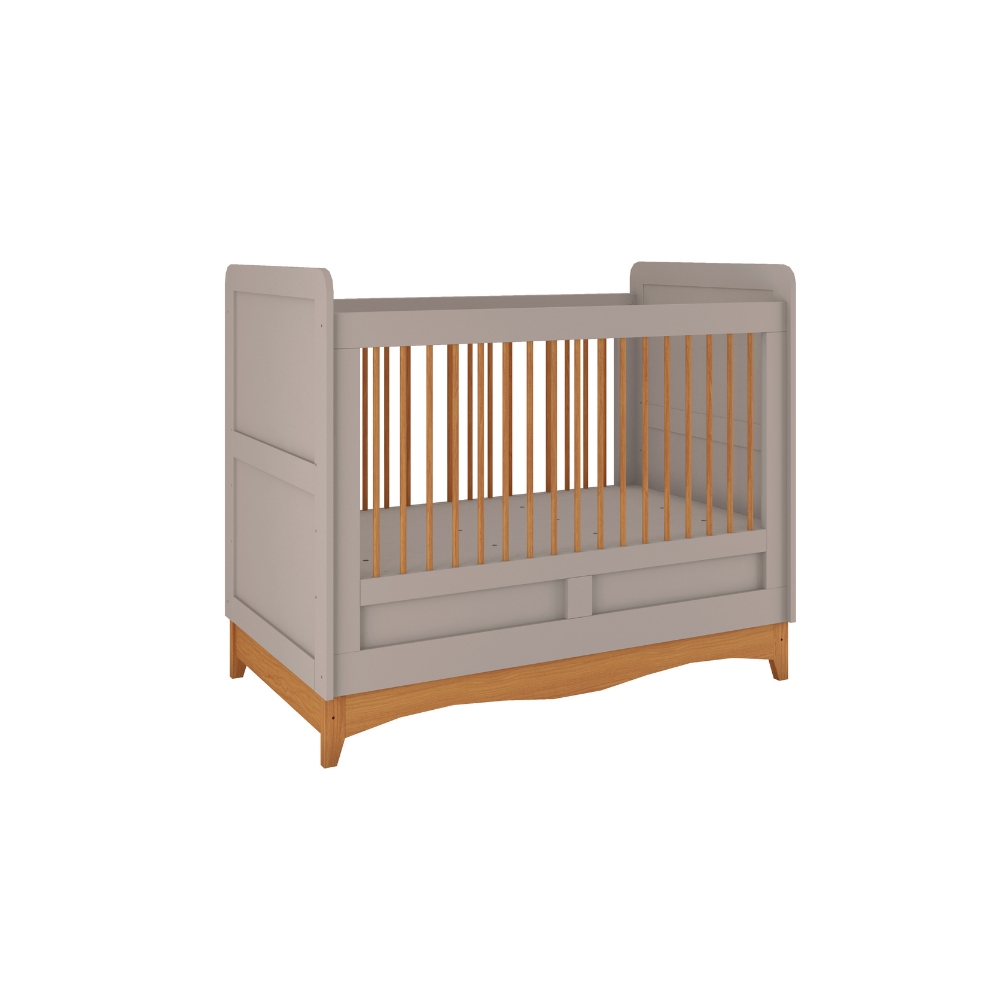 Cuna Evolutiva 2 en 1 Cacau color maní/freijo