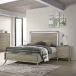 RECAMARA KING CON LED INTEGRADA MAS 2 MESITAS DELIA