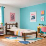 CAMA DE MADERA TWIN TORNEADO 3/4 CHO