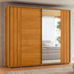 Ropero Extra Grande Dali con Espejo – Diseño Moderno Color Chocolate